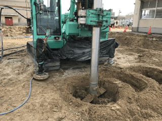 深層混合処理工法（柱状改良）