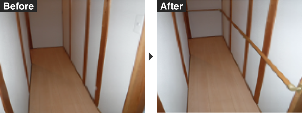 手摺りの取り付け